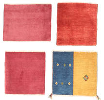 Gabbeh Persisch Teppich
 40X40 Echter Moderner Handgeknüpfter Rot/Rosa (Wolle, Persien/Iran)
