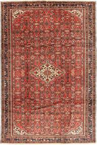 Hosseinabad Alfombra 208X314 Oriental Hecha A Mano Rojo Oscuro/Marrón (Lana, Persia/Irán)
