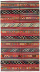 Kilim Turquia Tapete 180X320 Oriental Tecidos À Mão Vermelho Escuro/Cinza Escuro (Lã, Turquia)