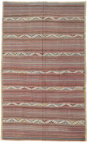 Kilim Turquia Tapete 168X276 Oriental Tecidos À Mão Castanho Claro/Cinzento Claro (Lã, Turquia)
