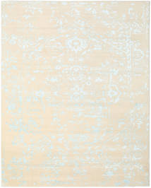 Orient Express - White/Modrá Koberec 240X300 Moderní Ručně Tkaný Béžová/Bílý/Krém (Vlna/Hedvábí Bambus, Indie)