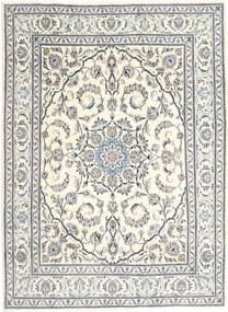 Nain 러그 197X264 정품
 오리엔탈 수제 베이지/라이트 그레이 (울, 페르시아/이란)