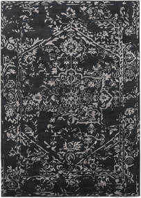 Orient Express - Black Rug 210X290 Authentic
 Modern Handknotted Dark Grey/Light Grey (Wool/Bamboo Silk, India)