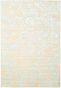 Orient Express - Blanco/Azul Alfombra 240X340 Moderna Hecha A Mano Beige/Blanco/Crema (Lana/Seda De Bambú, India)