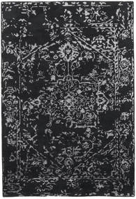 Orient Express - 黒 絨毯 140X200 モダン 手織り 濃いグレー/薄い灰色 (ウール/バンブーシルク, インド)