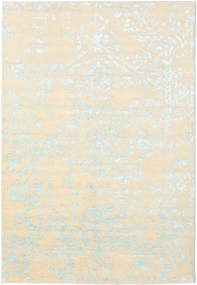 Orient Express - Branco/Azul Tapete 160X230 Moderno Feito A Mão Bege/Bege Escuro (Lã/Bamboo Seda, Índia)