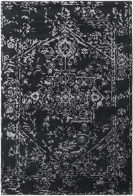 Orient Express - Black Rug 160X230 Authentic
 Modern Handknotted Dark Grey/Light Purple (Wool/Bamboo Silk, India)