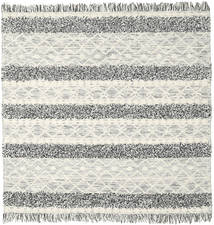 Kilim Berber Ibiza - 흑백 혼합 러그 200X200 정품
 모던 수제 사각형 다크 베이지/라이트 그레이/베이지 (울, 인도)