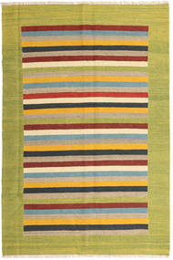 Kilim Tapis 166X250 Moderne Tissé À La Main Vert Olive/Jaune (Laine, Perse/Iran)