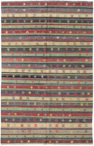 Kilim Turquia Tapete 176X278 Oriental Tecidos À Mão Cinza Escuro/Castanho (Lã, Turquia)