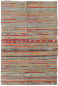 Kilim Turquia Tapete 160X233 Oriental Tecidos À Mão Castanho Claro/Cinzento Claro (Lã, Turquia)