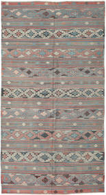 Kilim Turquia Tapete 168X314 Oriental Tecidos À Mão Cinzento Claro/Cinza Escuro (Lã, Turquia)