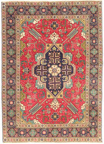 Tabriz Patina Tapete 138X190 Oriental Feito A Mão Castanho Claro/Porpora Escuro (Lã, Pérsia/Irão)