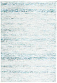 Jakart Kilim Tapis 125X184 Moderne Blanc/Crème/Bleu Clair/Gris Clair ( Inde)