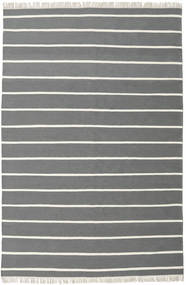 Dhurrie Stripe - Cinzento Tapete 200X300 Moderno Tecidos À Mão Cinza Escuro/Bege (Lã, Índia)