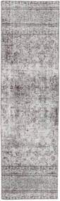Colored Vintage Teppe 80X285 Ekte Moderne Håndknyttet Teppeløpere Lys Grå/Beige (Ull, Persia/Iran)