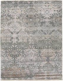 Damask Rug 237X302 Authentic
 Modern Handknotted Light Grey/Dark Grey ( India)