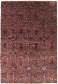 Damask Rug 169X242 Authentic
 Modern Handknotted Brown/Dark Brown ( India)
