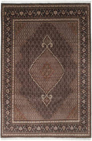 Tabriz 40 Raj Tapis 200X301 D'orient Fait Main Marron Foncé/Marron Clair/Rouge Foncé (Laine/Soie, Perse/Iran)