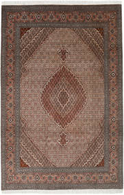 Tabriz 40 Raj Tapis 198X300 D'orient Fait Main Marron Clair/Marron Foncé (Laine/Soie, Perse/Iran)