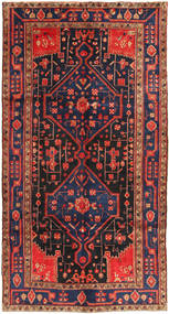 Koliai Rug 156X293 Authentic Oriental Handknotted Hallway Runner Dark Red/Dark Grey (Wool, Persia/Iran)