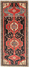 Hamadan Patina Rug 123X284 Authentic
 Oriental Handknotted Hallway Runner
 Dark Brown/Light Brown (Wool, Persia/Iran)