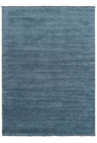 Tapis Handloom fringes - Petrole Profonde CVD19122