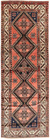 Hamadan Tapis 110X320 D'orient Fait Main Tapis Couloir Marron Clair/Marron Foncé (Laine, Perse/Iran)