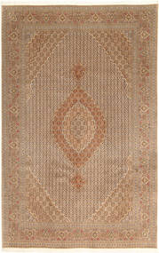 Tabriz 40 Raj Tapis 203X314 D'orient Fait Main Marron Clair/Marron (Laine/Soie, Perse/Iran)