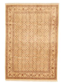 Tabriz 50 Raj Rug 197X287 Authentic Oriental Handknotted Light Brown/Dark Beige/Light Pink (Wool, Persia/Iran)