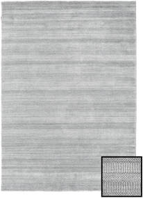 대나무 Grass - 회색 러그 160X230 모던 라이트 그레이/화이트/크림 (울/대나무 실크, 터키)