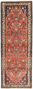 Hamadan Rug 110X298 Authentic
 Oriental Handknotted Hallway Runner
 Dark Red/Brown (Wool, Persia/Iran)