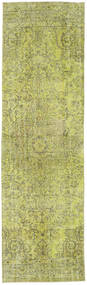 Colored Vintage 러그 86X296 정품
 모던 수제 복도용 러너
 라이트 그린/올리브 그린 (울, 터키)