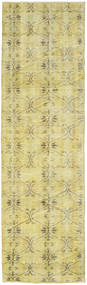 Colored Vintage Rug 76X260 Authentic
 Modern Handknotted Hallway Runner
 Yellow/Light Green (Wool, Turkey)