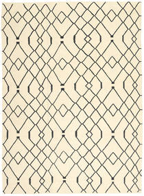 Kilim Modern Rug 211X288 Authentic
 Modern Handwoven Beige/Dark Grey (Wool, India)