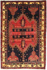 Koliai Rug 140X210 Authentic Oriental Handknotted Black/Dark Red (Wool, Persia/Iran)