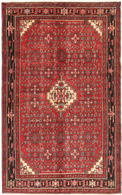 Hosseinabad Tapete 153X245 Oriental Feito A Mão Vermelho Escuro/Castanho Escuro (Lã, Pérsia/Irão)
