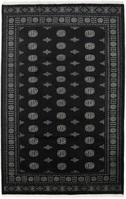 Paquistão Bucara 2Ply Tapete 201X312 Oriental Feito A Mão Preto/Cinza Escuro (Lã, Paquistão)