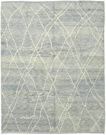 Handknotted 베르베르 샤기 러그 248X308 정품 모던 수제 라이트 그레이/라이트 그린 (울, 터키)