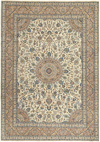 Kashan Patina Szőnyeg 242X338 Keleti Csomózású Világosszürke/Sötétszürke (Gyapjú, Perzsia/Irán)