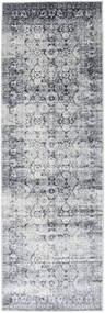 Pasha - Azul Escuro/Cinzento Tapete 100X300 Moderno Tapete Passadeira Cinzento Claro/Branco/Creme ( Turquia)