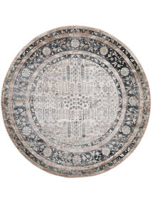 Talis Tapete Ø 150 Moderno Redondo Cinza Escuro/Branco/Creme ( Turquia)