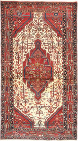 Hamadán Szőnyeg 105X198 Keleti Csomózású Sötétpiros/Barna (Gyapjú, Perzsia/Irán)