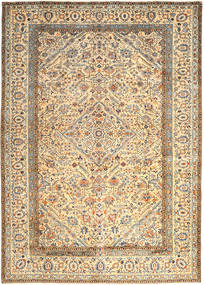 Kashan Szőnyeg 296X410 Keleti Csomózású Bézs/Sötét Bézs Nagy (Gyapjú, Perzsia/Irán)