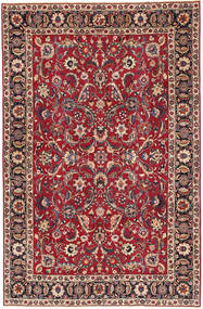 Mashad Patina Tapete 197X300 Oriental Feito A Mão Vermelho/Azul Escuro (Lã, Pérsia/Irão)