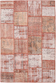 Patchwork Χαλι 157X231 Σύγχρονα Χειροποιητο Ανοιχτό Ροζ/Καφέ (Μαλλί, Τουρκικά)
