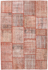 Patchwork Χαλι 156X233 Σύγχρονα Χειροποιητο Ανοιχτό Ροζ/Καφέ (Μαλλί, Τουρκικά)