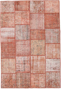 Patchwork Χαλι 158X234 Σύγχρονα Χειροποιητο Ανοιχτό Ροζ/Καφέ (Μαλλί, Τουρκικά)