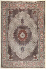 Moud Sherkat Farsh Tæppe 330X487 Ægte Orientalsk Håndknyttet Lysebrun/Lysegrå Stort (Uld/Silke, Persien/Iran)