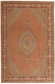 Tabriz 50 Raj Matta 204X313 Äkta Orientalisk Handknuten Ljusbrun/Brun (Ull, Persien/Iran)